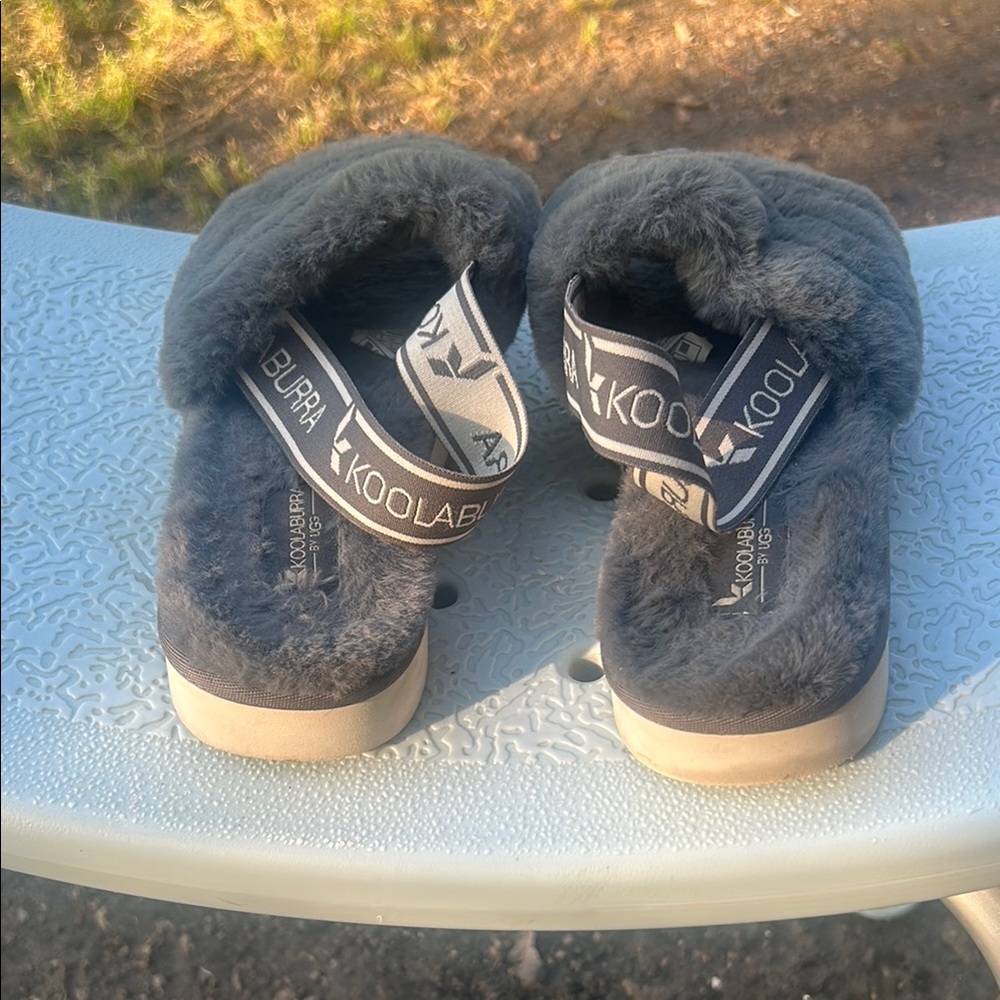 Koolaburra Gray Moccasin Slippers